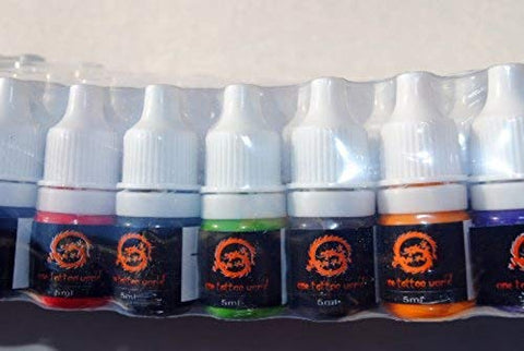 Image of 1TattooWorld Premium Tattoo Ink Set, 40 Color (5ml)