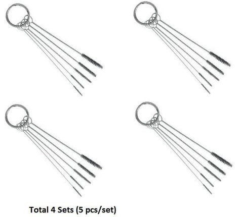 Image of 1TattooWorld 4 Sets (5 Pieces/Set) Tattoo Tube Cleaning Brushes OTW-A021BS4