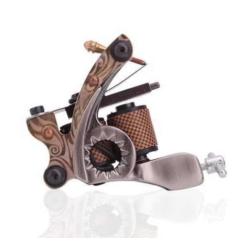 Image of 1TattooWorld New Cast 10 Laps Coils Tattoo Machine Liner Shader Tattoo Gun, OTW-M703