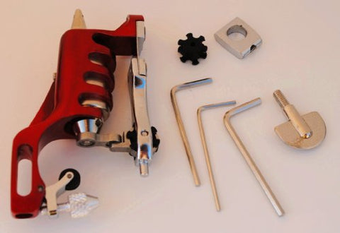 Image of 1TattooWorld Premium New Design Handmaded Rotary Tattoo Machine Red Color, OTW-MD71