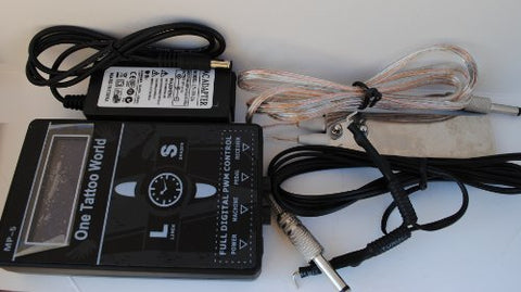 Image of One Tattoo World Premium Quality Dual-Function Digital Display Tattoo Power Supply Black Color, OTW-PH102