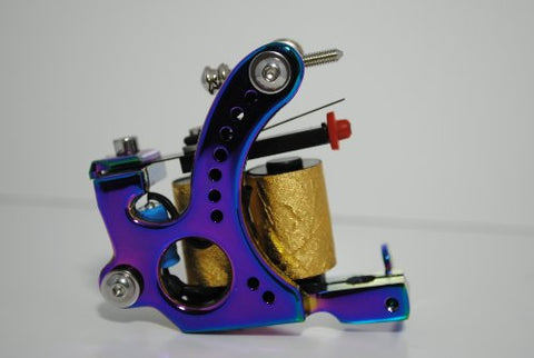 Image of Premium Copper Wire Coils Tattoo Machine Liner & Shader, Blue, OTW-M302-5