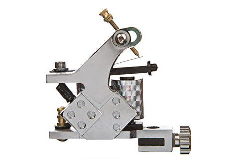 Image of 1TattooWorld Premium Copper Wire Coils Tattoo Machine Liner & Shader, Silver, OTW-M048-3