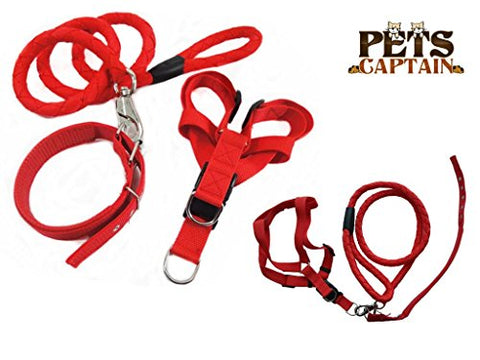 Image of PetsCaptain Pet Supplies for Dog Leash, Dog Collar, and Dog Harness Bundle, Various Size for Small to Extra Large Dogs and Cats