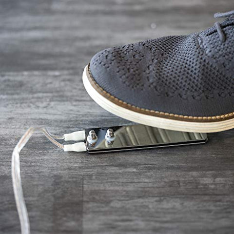 Image of Pirate Face Tattoo Dual Digital Tattoo Power Supply with Foot Pedal and 2 Clip Cords, Black Color