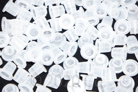Image of 1TattooWorld 500 Pcs 9mm Small Tattoo Ink Cups Caps for Needle Tip Grip Power Supply, OTW-PC9-500.1
