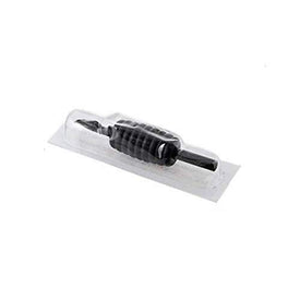 1TattooWorld (50) X STERILIZED ASSORTED (ROUNDS/MAGS/FLATS) TUBES WITH BLACK RUBBER GRIPS 5/8", OTW-Grip-50M