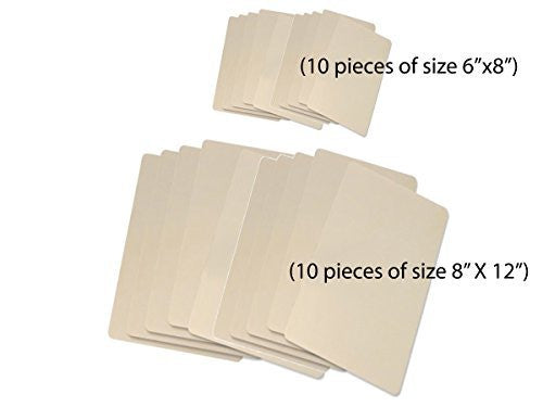 1Tattoo world 20 X Sheets Of Large And Medium Sizes Tattoo Practice Skins, Otw-Tab1