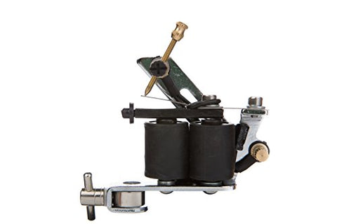Image of 1TattooWorld (2) x Professional Cast Iron 10 Wrap Aluminum Coils Tattoo Machine Liner & Shader, Silver, OTW-M221-4