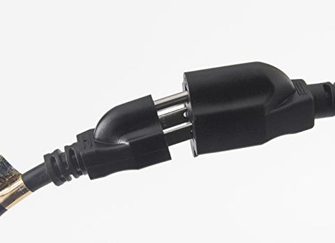 Image of BiCoreTech 12 Pack Power Extension Cord Cable, Outlet Saver, 3 Prong, 16AWG-13A, UL Listed, BCT-PC3M12