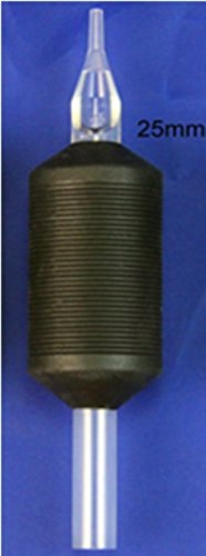 1TattooWorld 20pcs 25mm Mixed Transparent tips & Soft Grips, OTW-TR25G20