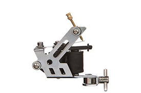 1TattooWorld (2) x Professional Cast Iron 10 Wrap Aluminum Coils Tattoo Machine Liner & Shader, Silver, OTW-M221-4