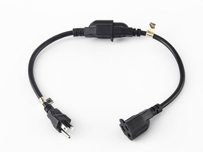 BiCoreTech 12 Pack Power Extension Cord Cable, Outlet Saver, 3 Prong, 16AWG-13A, UL Listed, BCT-PC3M12