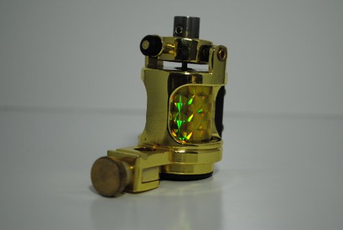 1TattooWorld Premium Handmaded Rotary Tattoo Machine, Gold, OTW-MD1-1