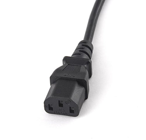 Image of BiCoreTech 2 Pack Computer Power Cable, 3 Prong, 18AWG-13A, UL Listed, BCT-PC15FA2