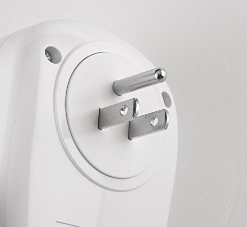 BiCoreTech 1-pack Wireless Remote Control Electrical Outlet Switch for Household Appliances, Wireless Remote Light Switch, White (Fixed Code, 1 Switch and 1 Remote Controllers), BCT-WS3050