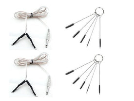 1TattooWorld Clip Cord (x 2 pieces) value pack with 2 sets of 5pcs/set Tattoo Tube Cleaning Brushes, OTW-CL-T4