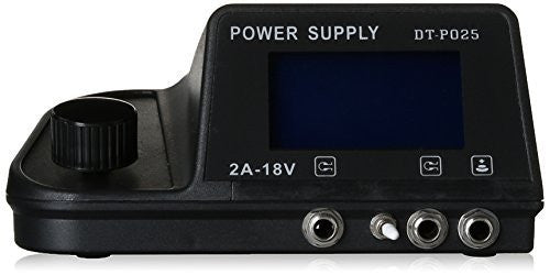 1TattooWorld Digital DUAL Machine Tattoo Power Supply LCD Display w/ Clip Cord & Foot Switch