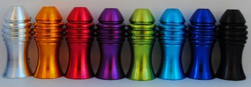 1TattooWorld 8pcs Ultra Slim 25mm(1") Aluminum Alloy Grip w/ Stem for Tattoo Machine & Needles, OTW-ANW-S8