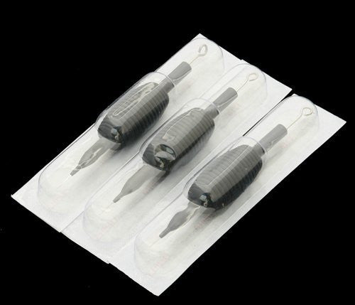 1TattooWorld 25 DISPOSABLE TATTOO NEEDLES TUBE GRIPS ROUND LINER 3RL, OTW-1CTG3RL25