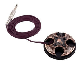 1TattooWorld CROSS SKULL FOOT PEDAL, Copper, OTW-FPC02C