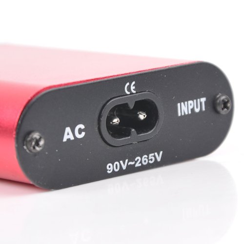1TattooWorld Professional Tattoo Red Mini Power Supply, OTW-P034-1