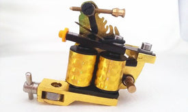 1TattooWorld Premium Handmade Copper Wire Coils Tattoo Machine Liner & Shader, Gold, OTW-J0462