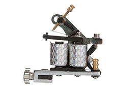 1TattooWorld Premium Copper Wire Coils Tattoo Machine Liner & Shader, Silver, OTW-M048-3