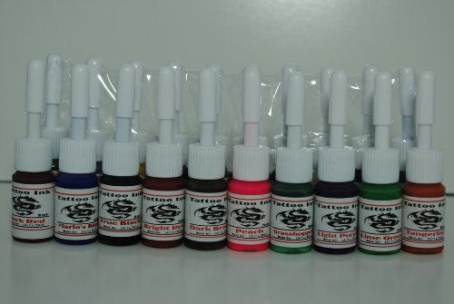 1TattooWorld Premium Tattoo Ink Set, 20 Color (5ml) each, OTW-C020