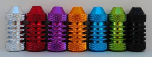 1TattooWorld 7pcs Ultra Slim 22*50mm Aluminum Alloy Grip w/ Stem for Tattoo Machine & Needles, OTW-SCM-S7
