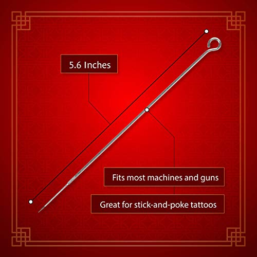 One Tattoo World 100 Pack of Assorted Tattoo Needles | 10 of Each: 3RL, 5RL, 7RL, 9RL, 3RS, 5RS, 7RS, 9RS, 5MS, 7MS