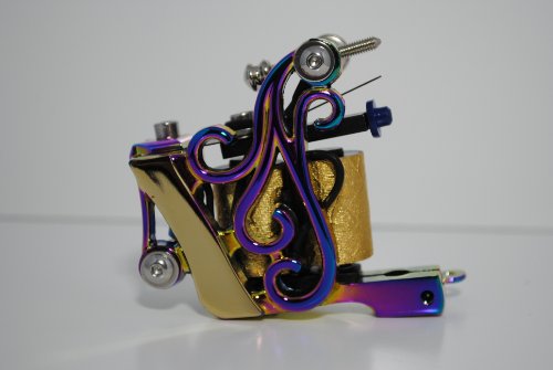 1TattooWorld Premium Copper Wire Coils Tattoo Machine Liner & Shader, Colored, OTW-M303-1