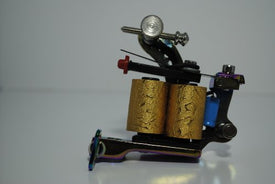 Premium Copper Wire Coils Tattoo Machine Liner & Shader, Blue, OTW-M302-5