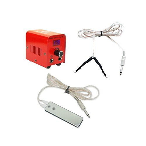 1TattooWorld Premium Quality Digital Display Tattoo Power Supply Red Color, OTW-PSR01