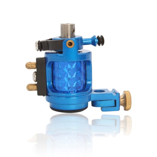 1TattooWorld Premium Handmaded Rotary Tattoo Machine, Blue, OTW-MD-1-4