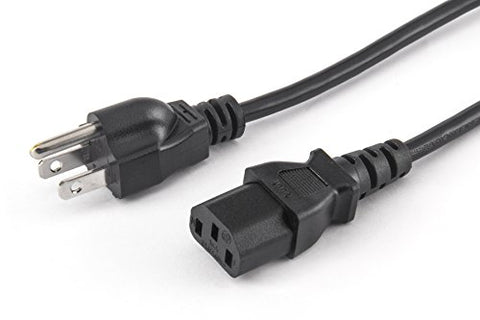Image of BiCoreTech 2 Pack Computer Power Cable, 3 Prong, 18AWG-13A, UL Listed, BCT-PC15FA2