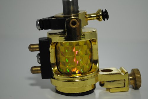 1TattooWorld Premium Handmaded Rotary Tattoo Machine, Gold, OTW-MD1-1