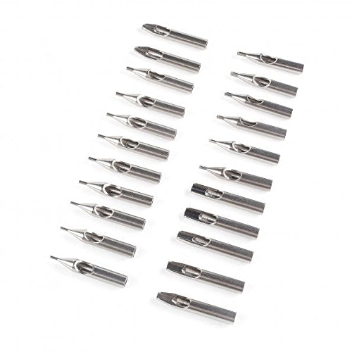 AZDeal 22pcs Tattoo Tip Kit 304 Stainless Steel Tattoo Tip Kit professional gun machine Set