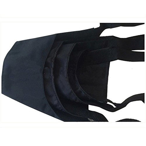 Image of PetsCaptain 5pcs set Breathable Safety Small, Medium, Large, Extra Large Size Dog Muzzle Adjustable, black color , PSC-A039M5
