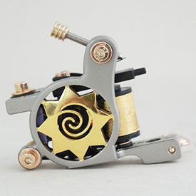 1TattooWorld Premium Copper Wire Coils Tattoo Machine Liner & Shader, Gold, OTW-M5122