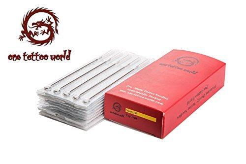 50pcs 7M1 Disposable Sterile Tattoo Needles 7 Mag Magnum Supply Set