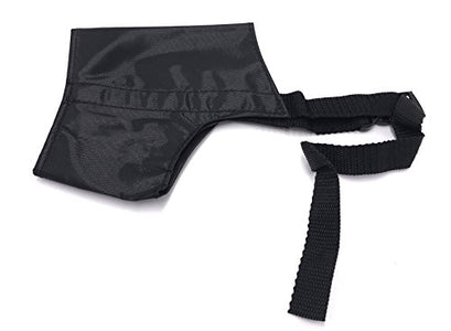 PetsCaptain 5pcs set Breathable Safety Small, Medium, Large, Extra Large Size Dog Muzzle Adjustable, black color , PSC-A039M5