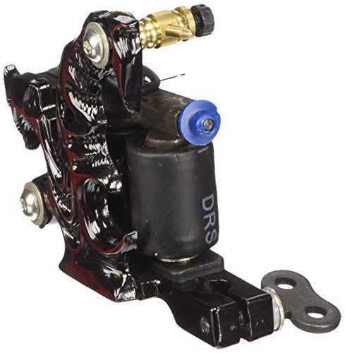 1TattooWorld High Quality Cast Iron Tattoo Machine Liner & Shader Tattoo Gun, Red, OTW-M0422