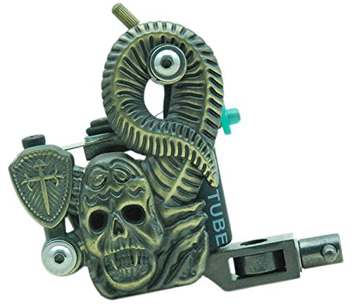 1TattooWorld Premium Handmade Copper Wire Coils Tattoo Machine Liner & Shader, Bronze, OTW-J0401