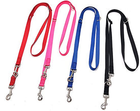 PetsCaptain 2-Pack Double Head 6-way Multi-functional Dog Leash (3 Different Length Leash 42