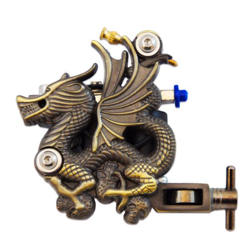 1TattooWorld Premium Handmade Copper Wire Coils Tattoo Machine Liner & Shader, Bronze, OTW-J0501