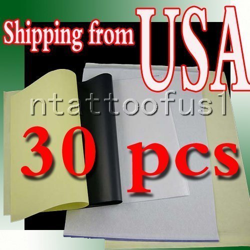 Top 30 Pack Tattoo Stencil Transfer Paper Tattoo Supplies Thermal Transfer Paper Tattoo Paper