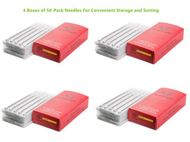 1TattooWorld Assorted 200pcs Tattoo Needles (100Pc Liner + 100 Shader) OTW-ASN200